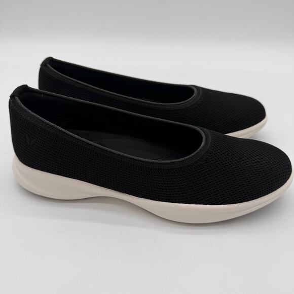 Vivaia Izabel Walker Pro Hybrid Comfort Support Knit Water RPT Flats Black 8.5 - Picture 2 of 10